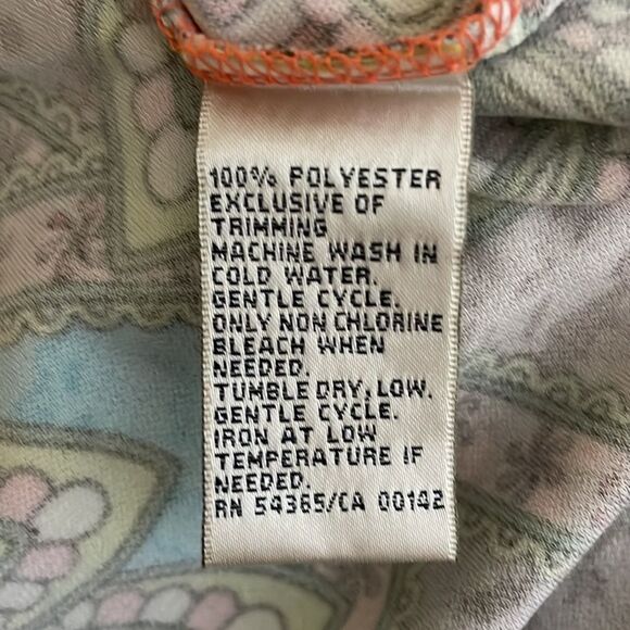 𝅺Allison Daley Petite Paisley Abstract Top Petite Small - Picture 9 of 9